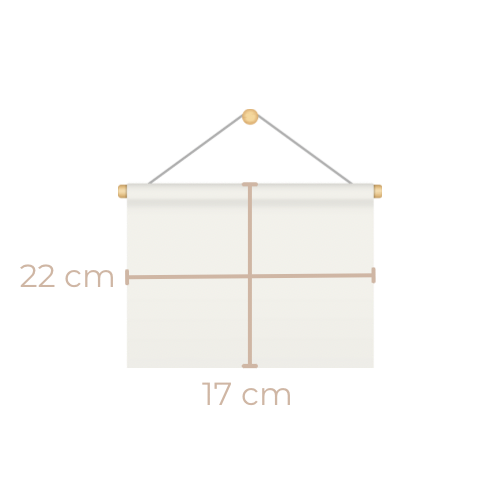 Bannière décorative rectangle - argile