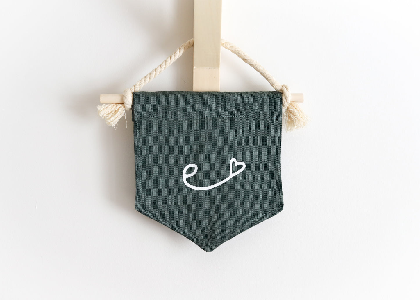 Mini bannière décorative - bleu vert foncé