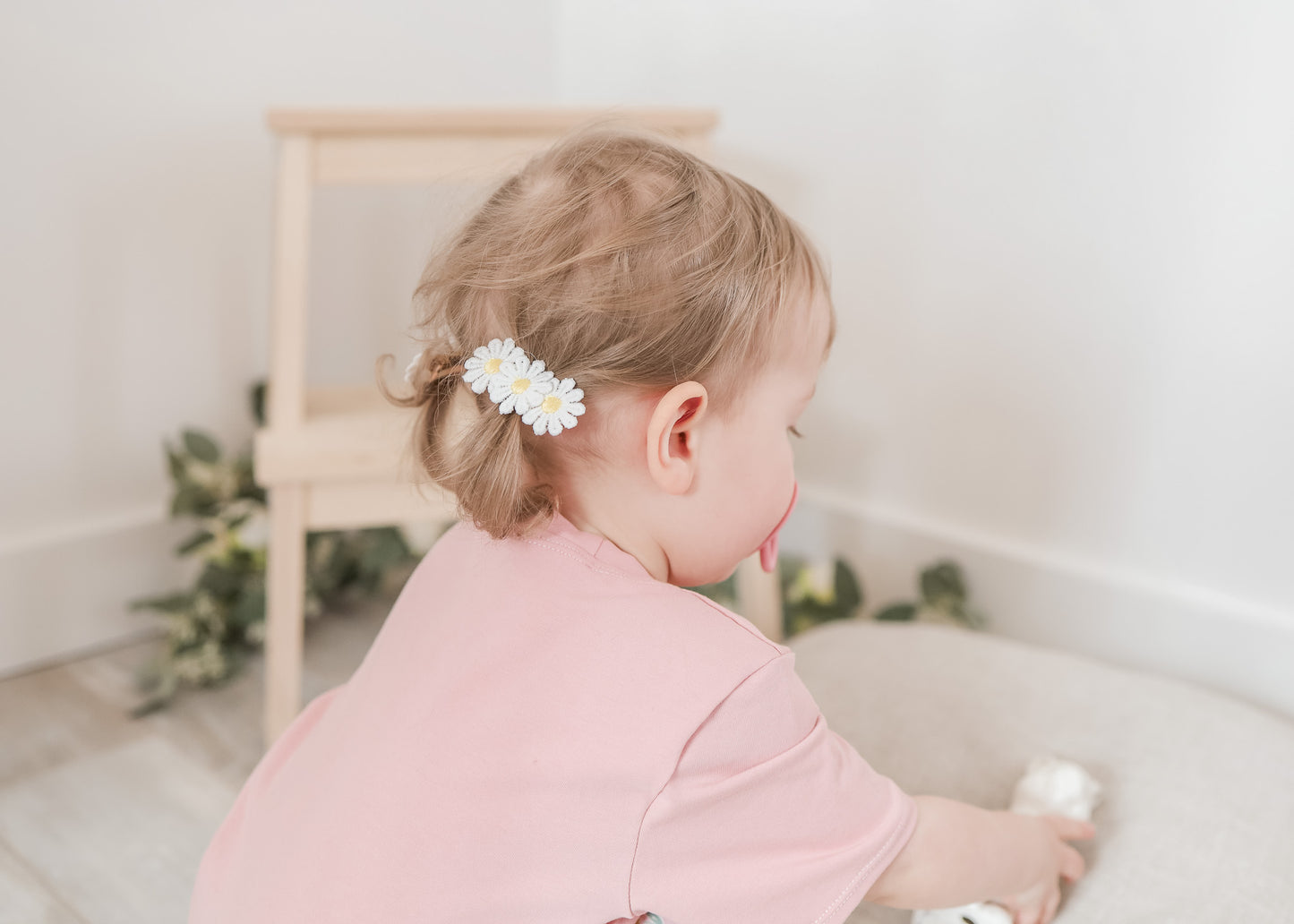 Pince pour cheveux - marguerites dorées