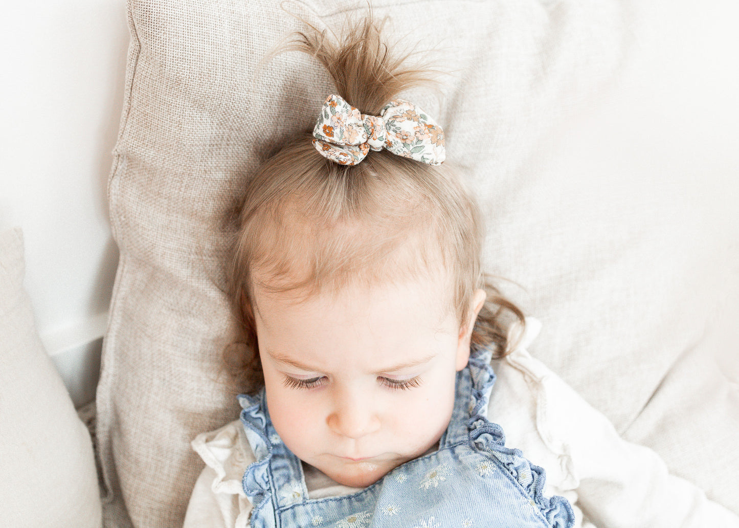 Boucle pigtails - mousseline floral vintage