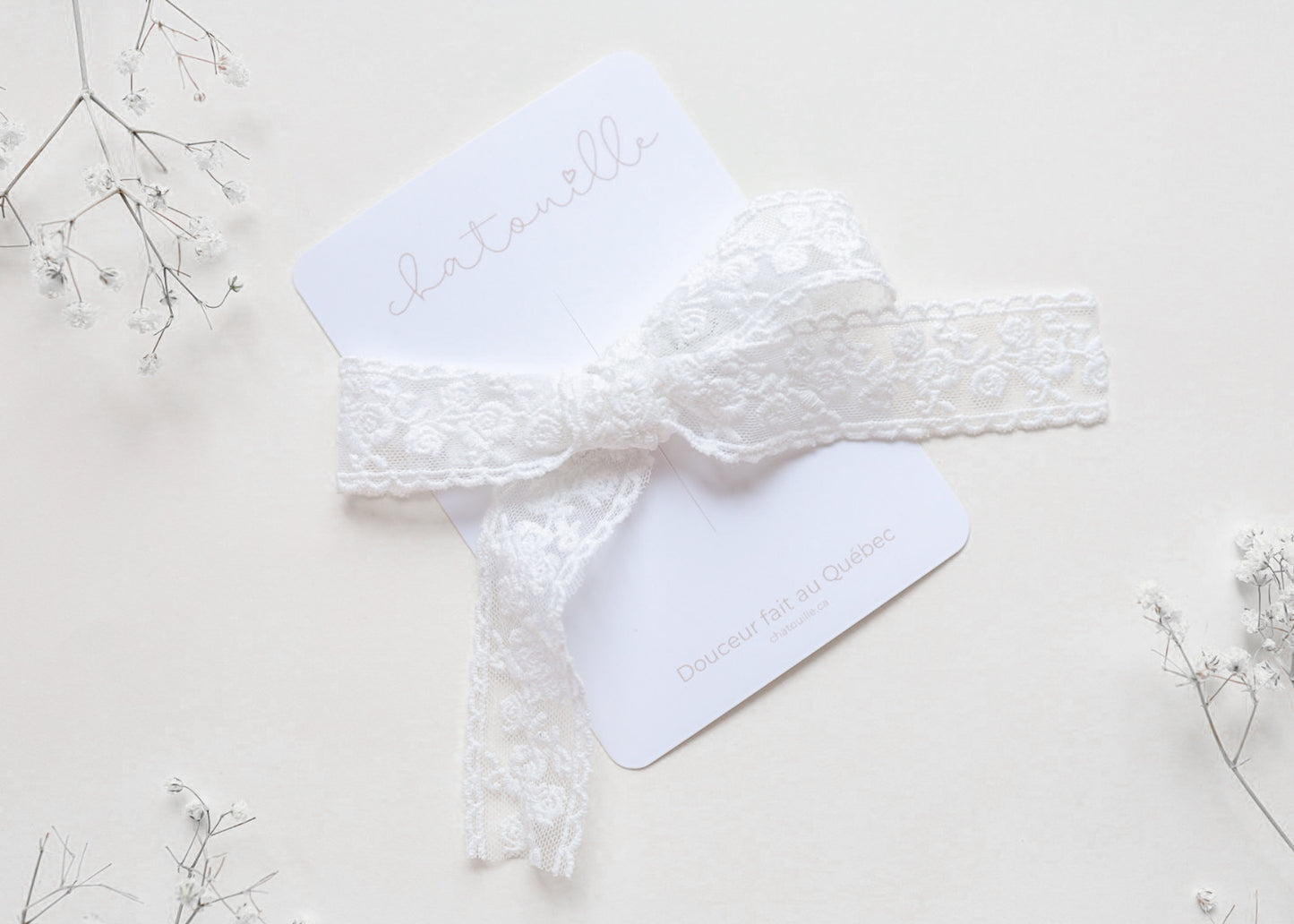 Boucle longue - dentelle romantique