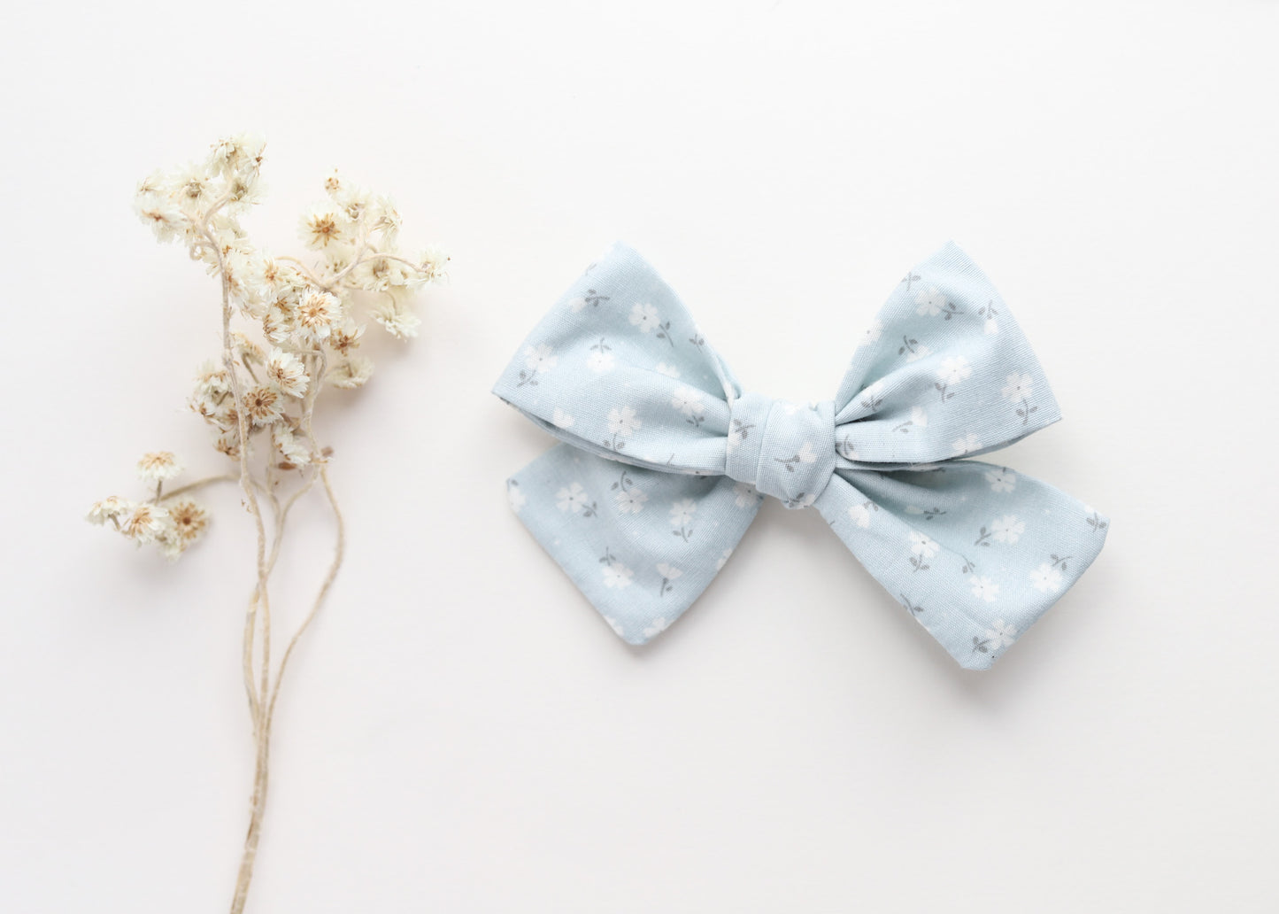 Boucle régulière - Floral doux bleu