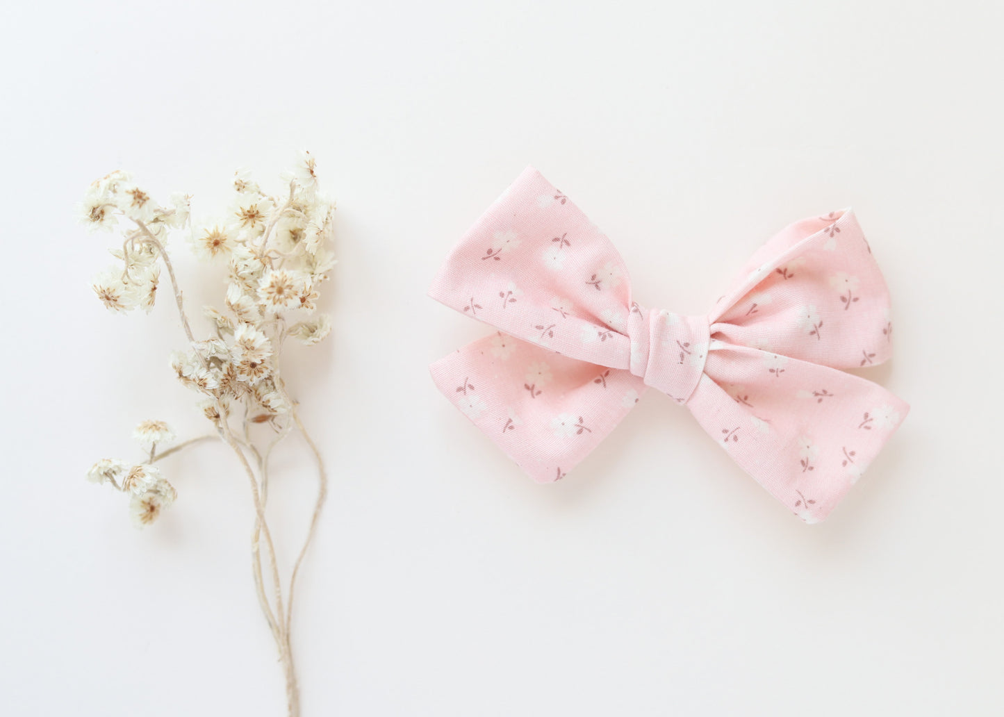 Boucle régulière - Floral doux rose