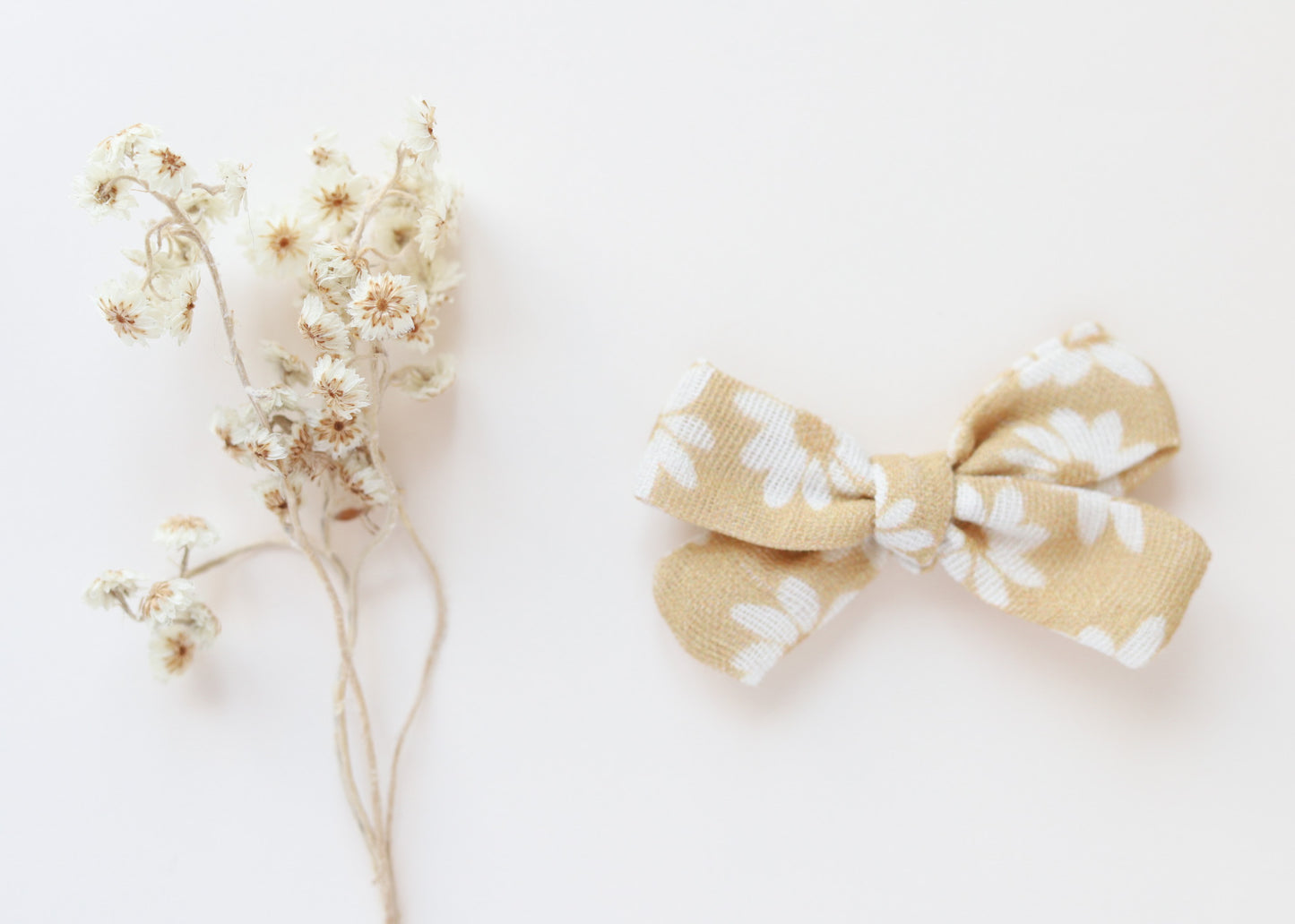 Boucle pigtails - Mousseline marguerite miel