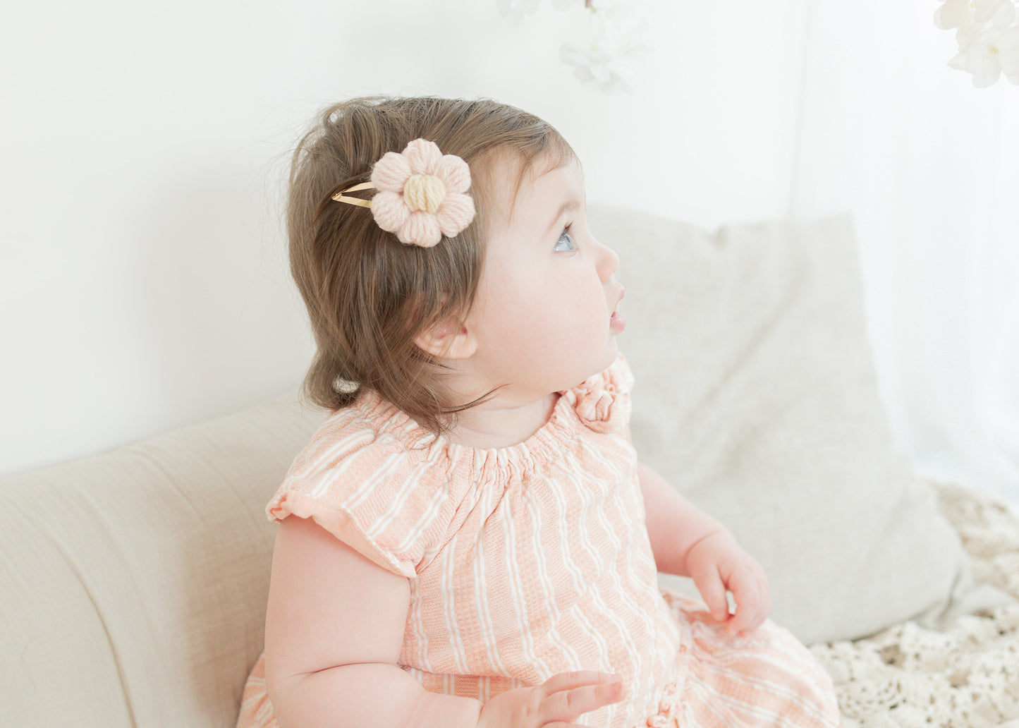 Snap clip - Marguerite tricot