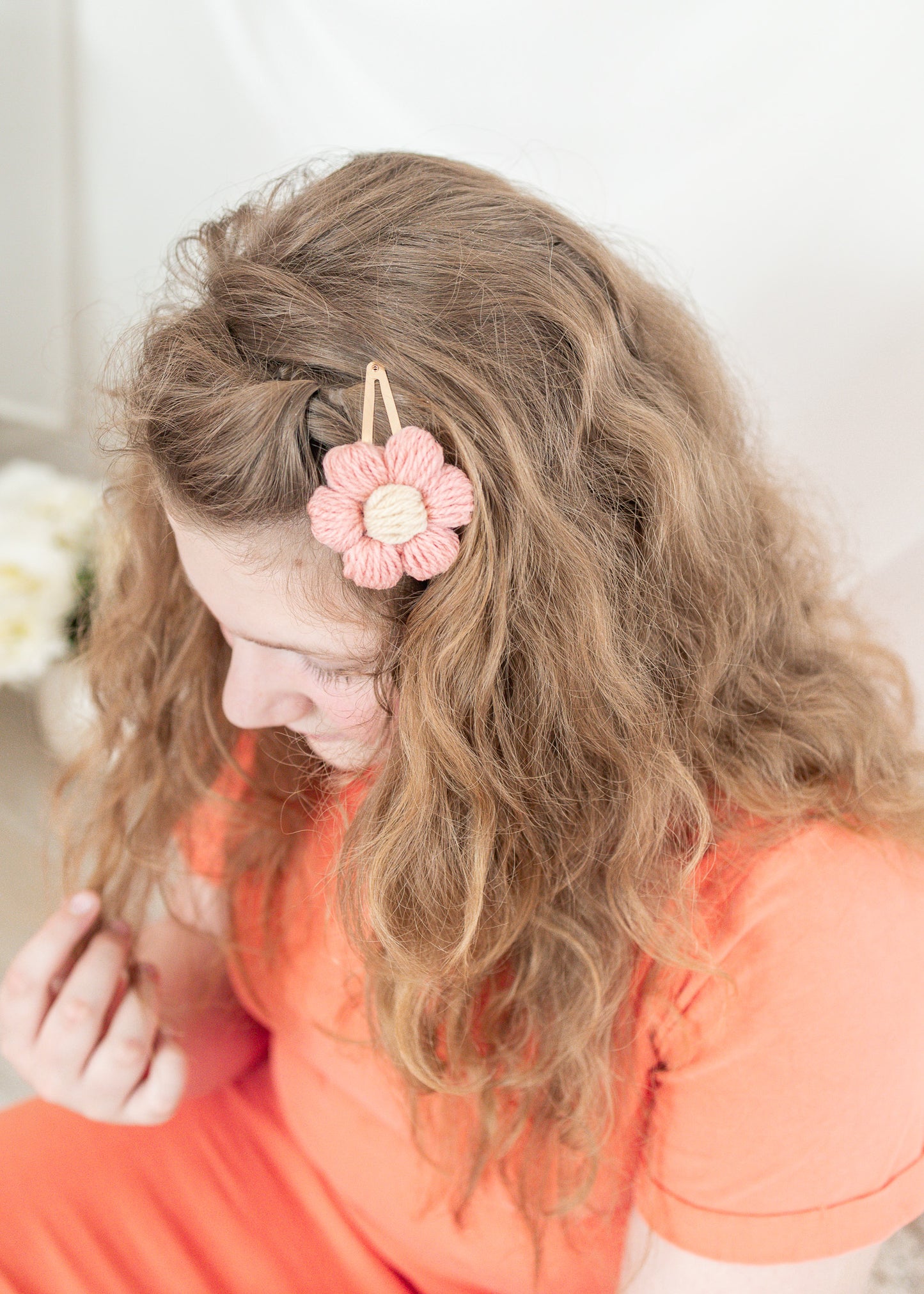 Snap clip - Marguerite tricot
