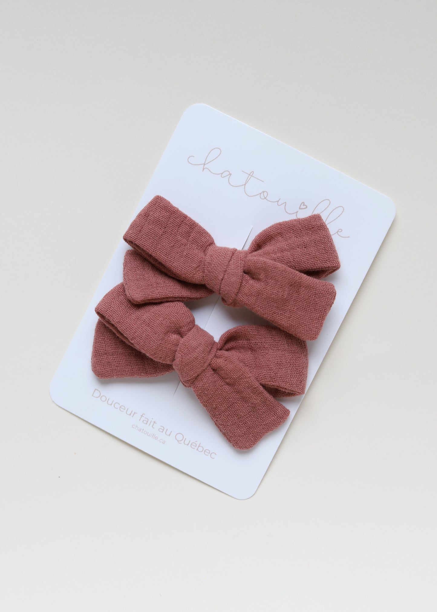 Boucle pigtails - mousseline blush