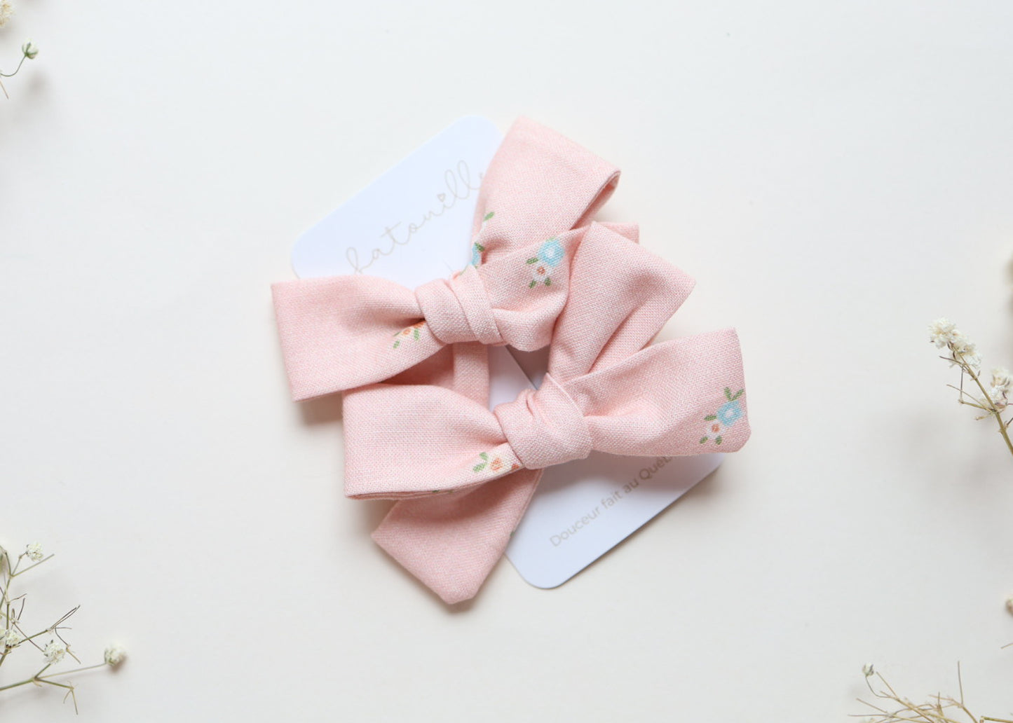 Boucle pigtails - Bouquet d'abricot