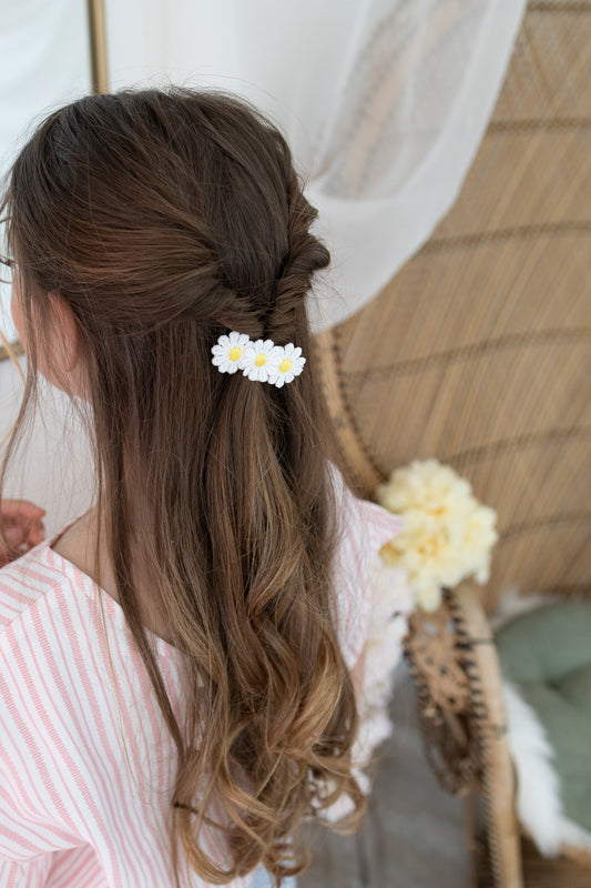 Pince pour cheveux - marguerites dorées