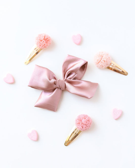 Boucle régulière - Satin rose